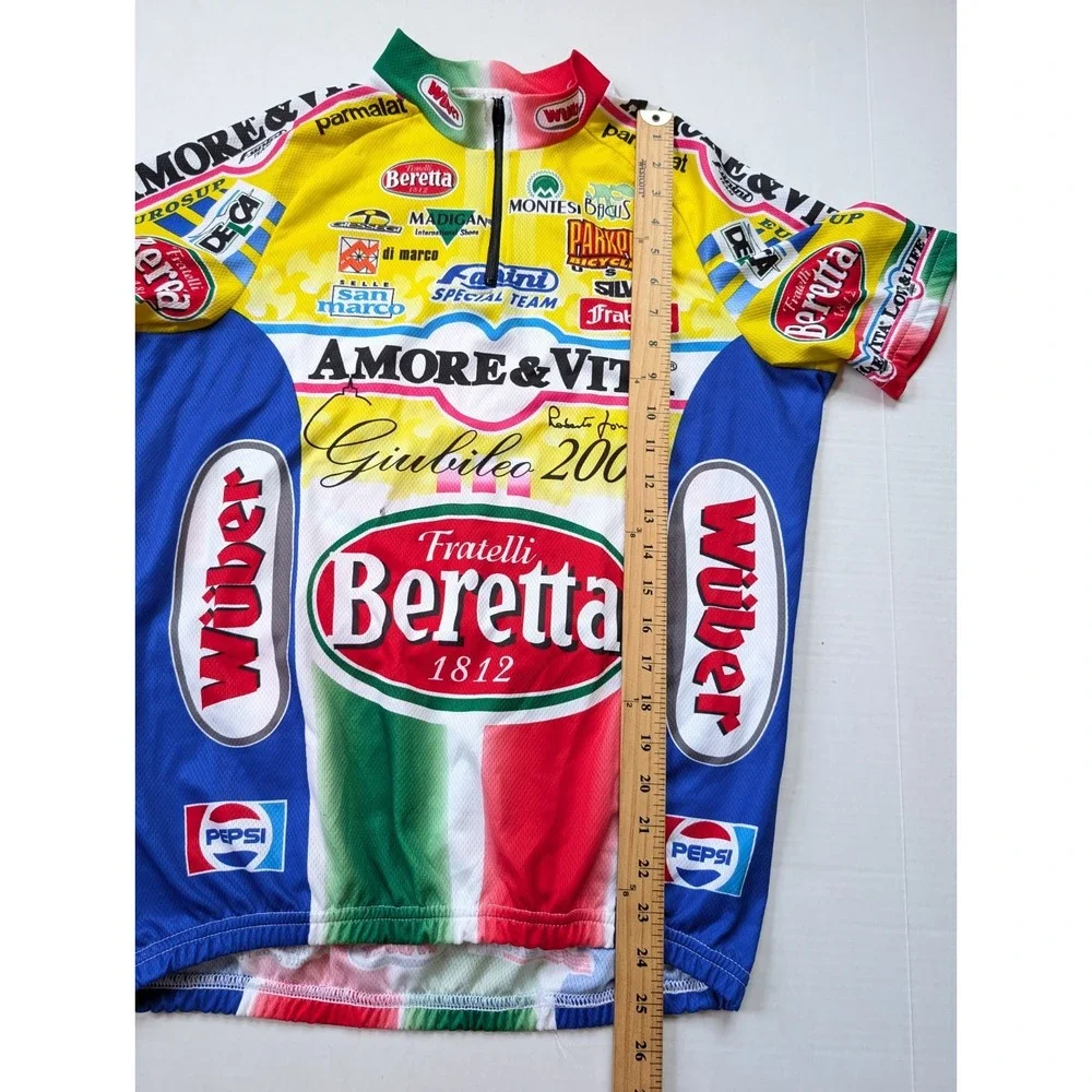READ Vintage 2000 Amore & Vita Cycling Jersey Shirt Mens Large Giessegi